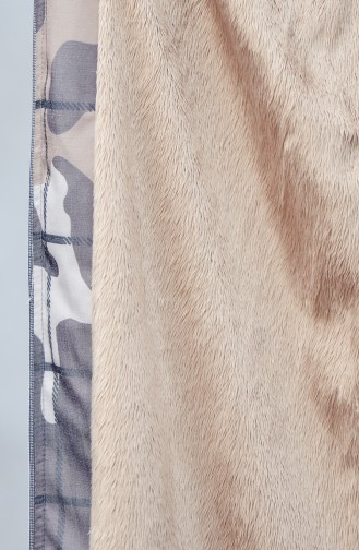 Camouflage Patterned Coat 1002-01 Ginger 1002-01