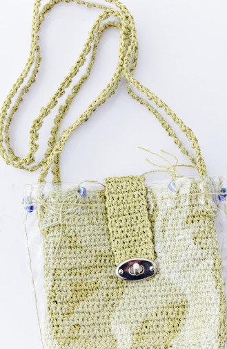 Misiny Straw Knitted Women´s Shoulder Bag 1023-01 Green 1023-01
