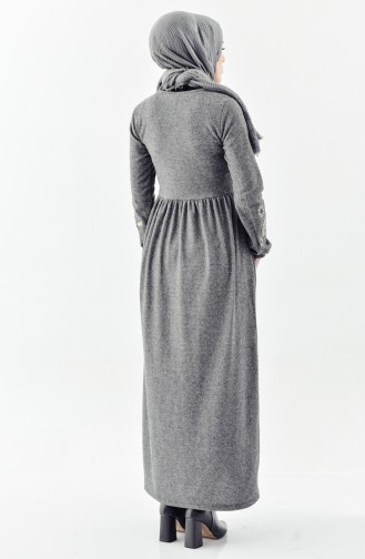 فستان رمادي فاتح 4025A-07