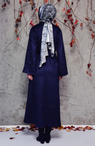 Navy Blue Trenchcoat 7814-01