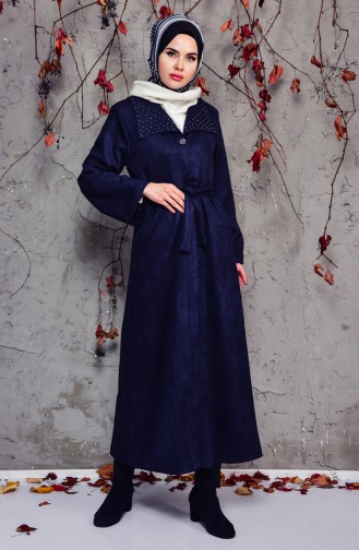 Navy Blue Trench Coats Models 7815-03