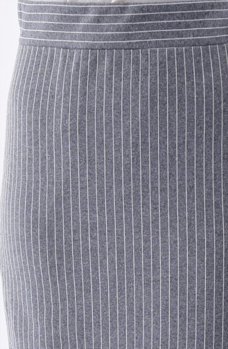 Jupe Crayon a Rayure 5962-04 Fumé 5962-04