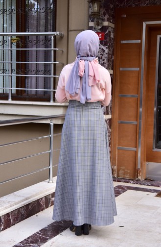 Plaid Skirt 810202 Powder 8102-02