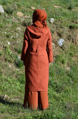 Zippered Fleece Coat 2036-06 Tile Red 2036-06