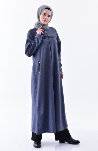 Große Größe Cape mit Reißverschluss 3999B-04 Indigo 3999B-04