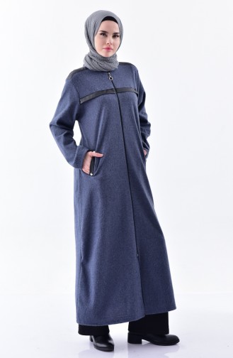 Große Größe Cape mit Reißverschluss 3999B-04 Indigo 3999B-04