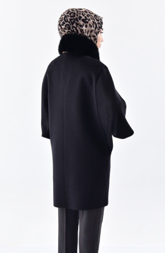 معطف طويل أسود 4057-01