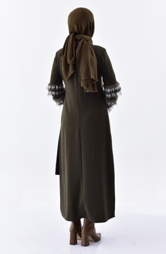 Ensemble Deux Pieces Détail Fourrure 1927299-903 Vert Khaki 1927299-903