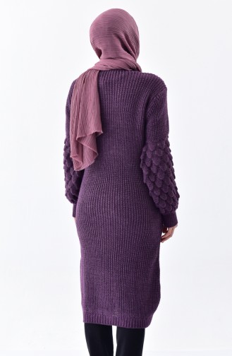 Knitwear Baloon Sleeve Tunic 3288-03 Purple 3288-03