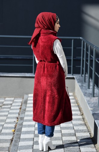 Claret red Gilet 8101-05