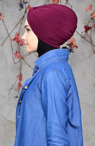 Bonnet a Noeud 0027-09 Plum 0027-09