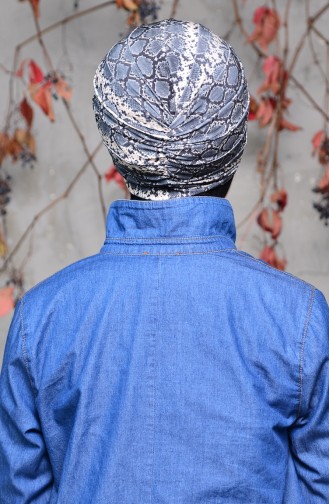 Bonnet Noeud a Motifs 0029-03 Fumé 0029-03