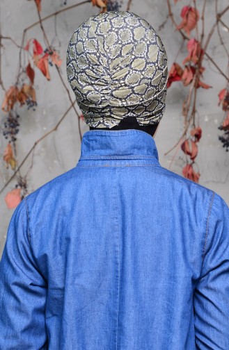 Bonnet Noeud a Motifs 0029-08 Khaki 0029-08