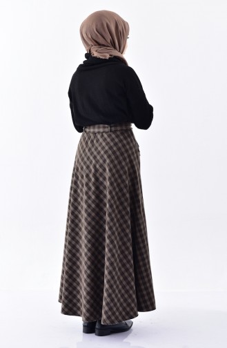 Winter Flared Skirt 3133-01 Brown Mink 3133-01