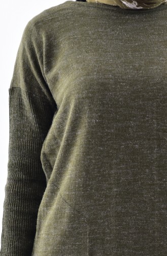 Batwing Sleeve Knitwear Sweater 9022-03 Khaki 9022-03