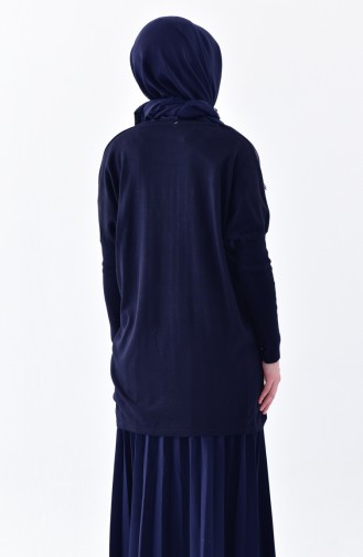 VMODA Knitwear Sweater 4225-04 Navy Blue 4225-04