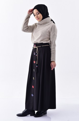 Pleated Skirt 0519-01 Black 0519-01