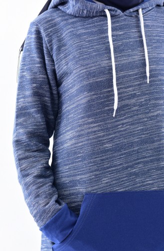 Hooded Sweatshirt 18116-03 Indigo 18116-03