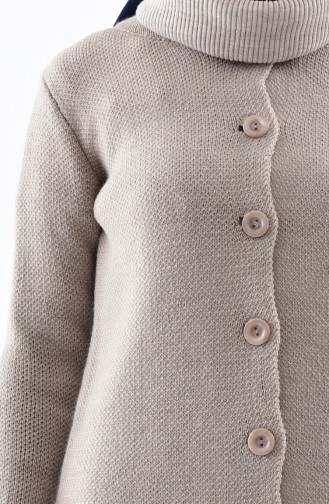 Strickjacke mit Knöpfen 3916-10 Beige 3916-10