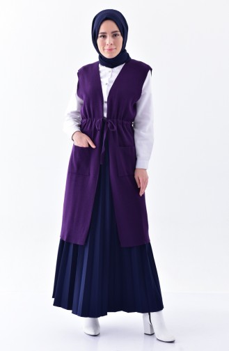 iLMEK Pocketed Vest  38822-11 Dark Purple 38822-11