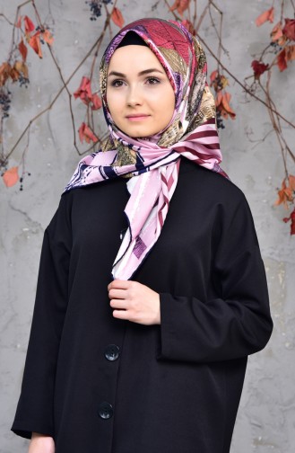Patterned Twill Scarf 2143-08 Dusty Rose 2143-08