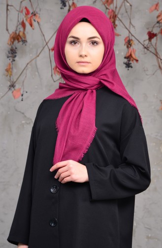 Cotton Scarf 2144-13 Pink Black 2144-13