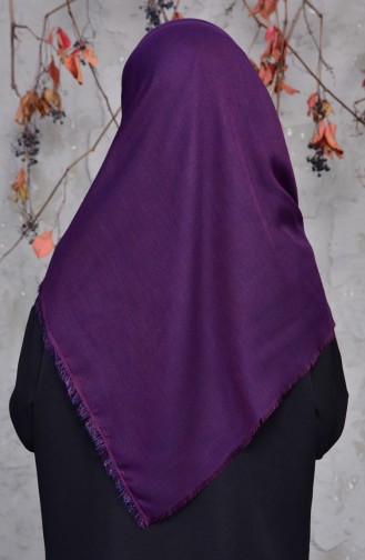 Cotton Scarf  2144-23 Purple Navy Blue 2144-23