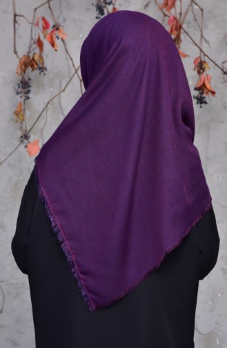 Cotton Scarf  2144-23 Purple Navy Blue 2144-23