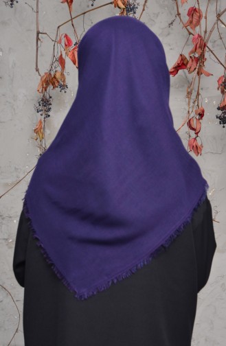 Cotton Scarf 2144-28 Navy Blue Purple 2144-28