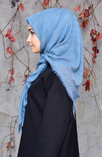 Cotton Scarf 2144-39 Blue 2144-39