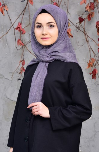 Cotton Scarf 2144-47 Dark Lilac 2144-47