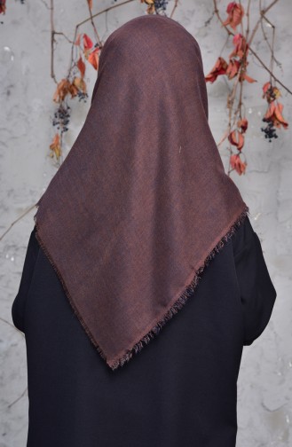 Cotton Scarf  2144-49 Navy Blue Brown 2144-49