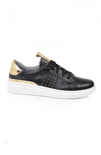 Women Sneaker 9101-1SA Black Gold 9101-1SA