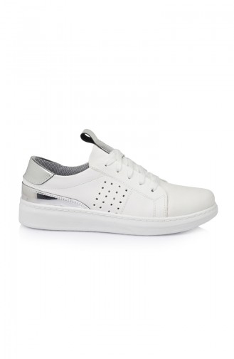 Women Sneaker 9151-1BG White Silver 9151-1BG