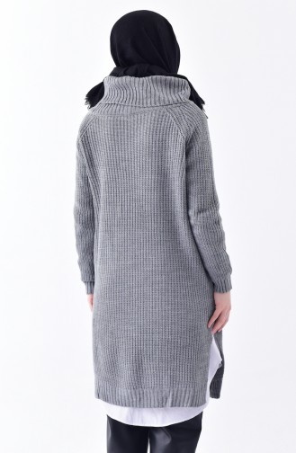 Turtleneck Knitwear Sweater 4023-15 Smoked 4023-15