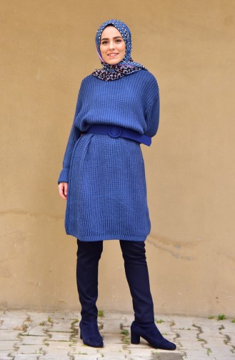 iLMEK Knitwear Sweater 4017-03 Indigo 4017-03