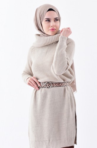 Turtleneck Knitting Sweater 4023-01 Cream 4023-01