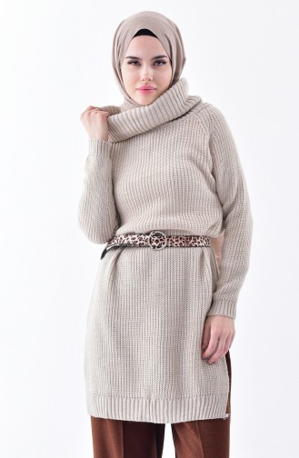 Turtleneck Knitting Sweater 4023-01 Cream 4023-01