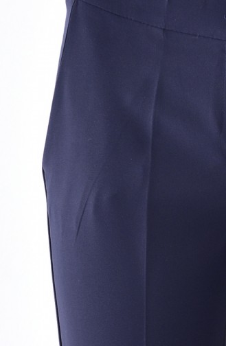 Pocket Straight Leg Pants 8400-01 Navy Blue 8400-01