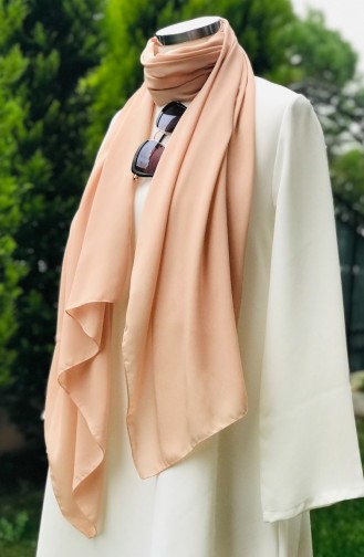 Plain Crepe Shawl 50912-01 Beige 50912-01