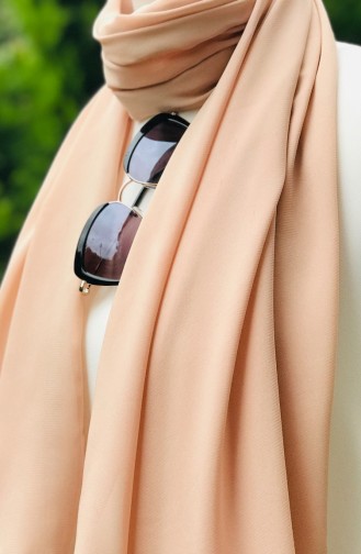 Plain Crepe Shawl 50912-01 Beige 50912-01