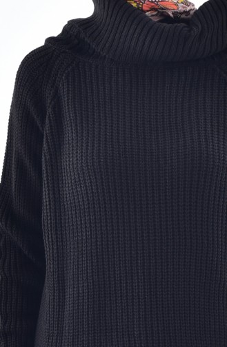 Pull Tricot Col Roulé 4023-06 Noir 4023-06