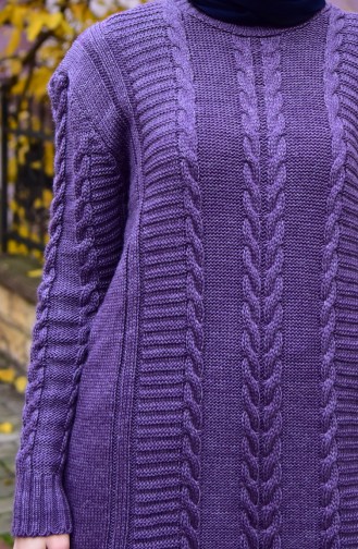 Knitwear Knit Pattern Tunic 8084-05 Purple 8084-05