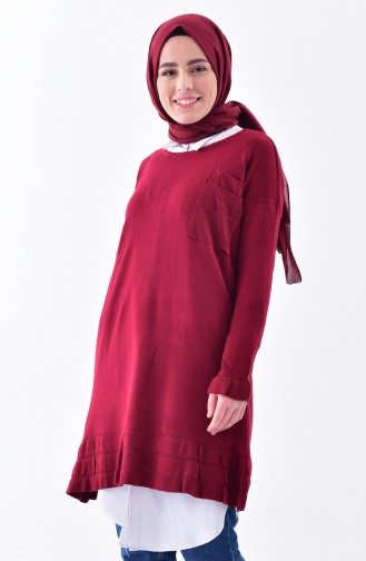 Claret Red Sweater 0595-06