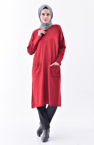 Claret Red Sweater 1009-08