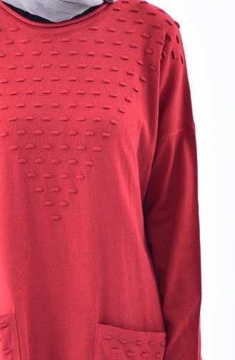 Claret Red Sweater 1009-08