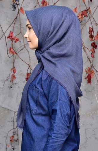 Cotton Scarf  2144-02 Indigo 2144-02