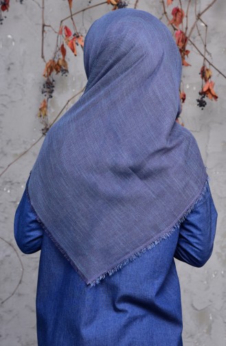 Cotton Scarf  2144-02 Indigo 2144-02