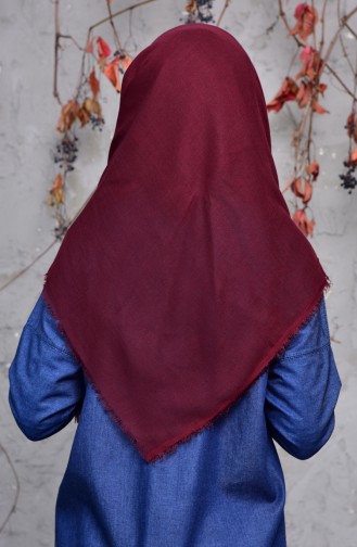 Cotton Scarf  2144-11 	Maroon 2144-11