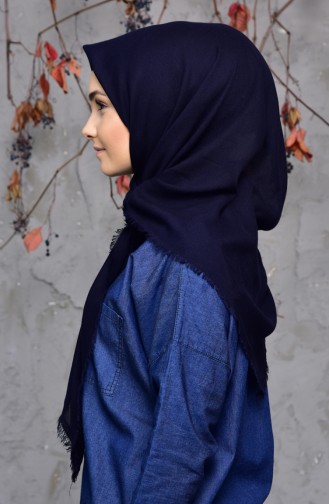 Cotton Scarf 2144-12 Navy Blue 2144-12